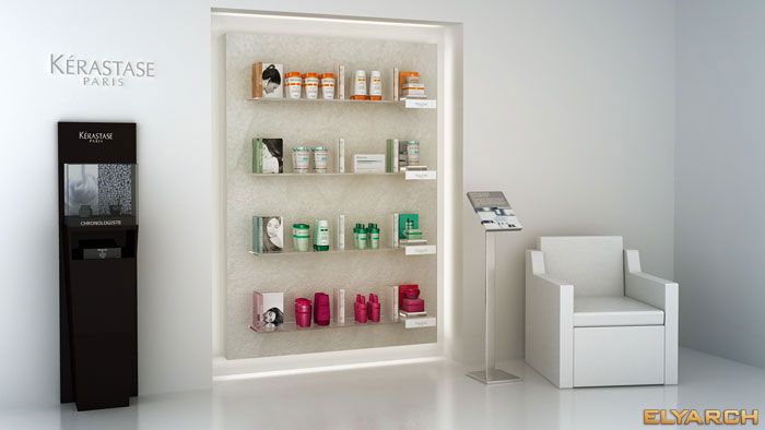 Loreal Kerastase salon waiting area