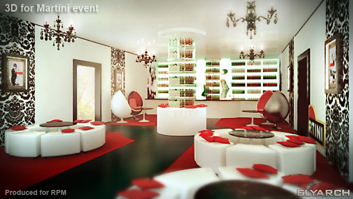 3D concept for Martini event