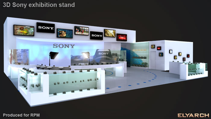 exhibition stand for Sony